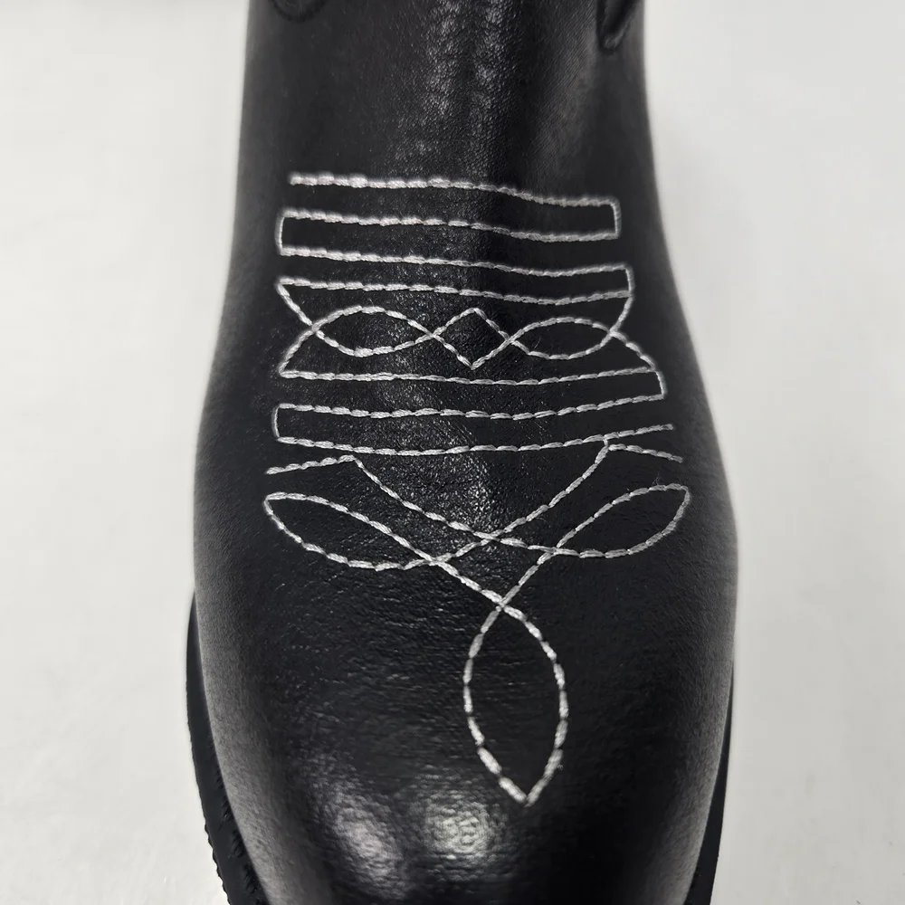 Coconuts By Matisse Bandera Black Western Embroidered Ankle Booties Boots Size 6